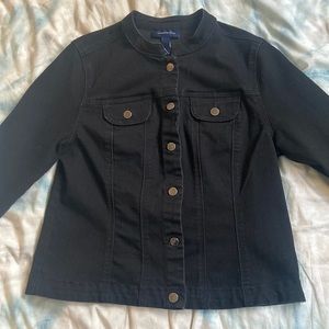Black, Charter Club women’s denim jacket.